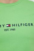 Бавовняна футболка Tommy Hilfiger колір зелений візерунок