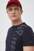 Бавовняна футболка Tommy Hilfiger колір синій з принтом (3005218)