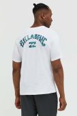 Бавовняна футболка Billabong колір білий з принтом (3099833)