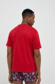 Бавовняна футболка Guess колір червоний з аплікацією