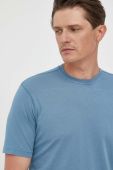 Бавовняна футболка Sisley однотонний колір блакитний