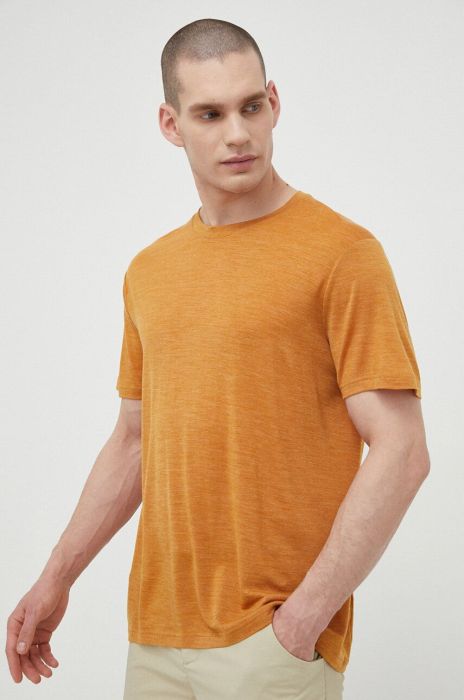 Спортивна футболка Houdini Activist колір коричневий меланж