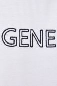 Бавовняна футболка United Colors of Benetton колір білий візерунок (3124720)