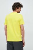 Бавовняна футболка United Colors of Benetton колір жовтий з принтом (3137604)