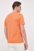 Бавовняна футболка United Colors of Benetton колір помаранчевий з принтом (3129750)