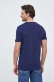 Бавовняна футболка United Colors of Benetton колір синій з принтом (3152127)