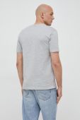 Бавовняна футболка United Colors of Benetton колір сірий меланж (2934053)