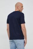 Бавовняна футболка United Colors of Benetton колір синій однотонний (2934057)