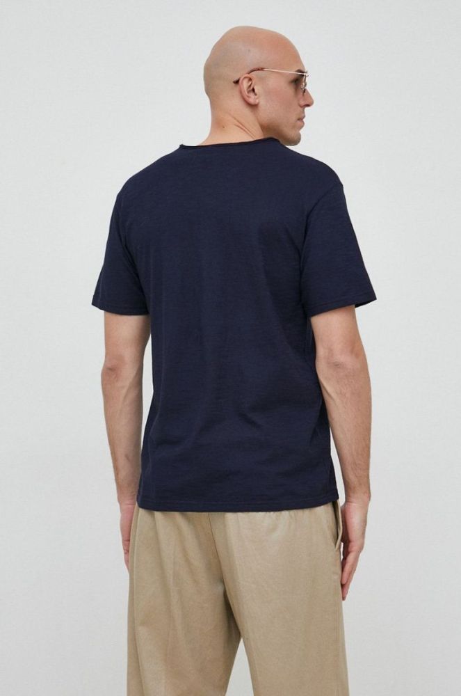 Бавовняна футболка United Colors of Benetton колір синій однотонний (2934077) фото 3