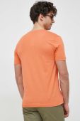 Бавовняна футболка United Colors of Benetton колір помаранчевий однотонний (3059031)