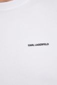 Футболка Karl Lagerfeld чоловічий колір білий з принтом (3171336)