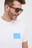 Футболка Karl Lagerfeld чоловічий колір білий з аплікацією (3273054)