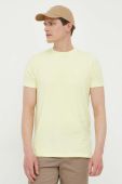 Футболка Karl Lagerfeld чоловічий колір жовтий однотонний