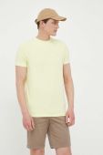 Футболка Karl Lagerfeld чоловічий колір жовтий однотонний