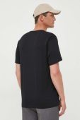 Бавовняна футболка United Colors of Benetton колір чорний однотонний (3304287)