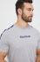 Футболка Reebok чоловічий колір сірий з принтом