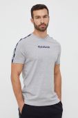 Футболка Reebok чоловічий колір сірий з принтом