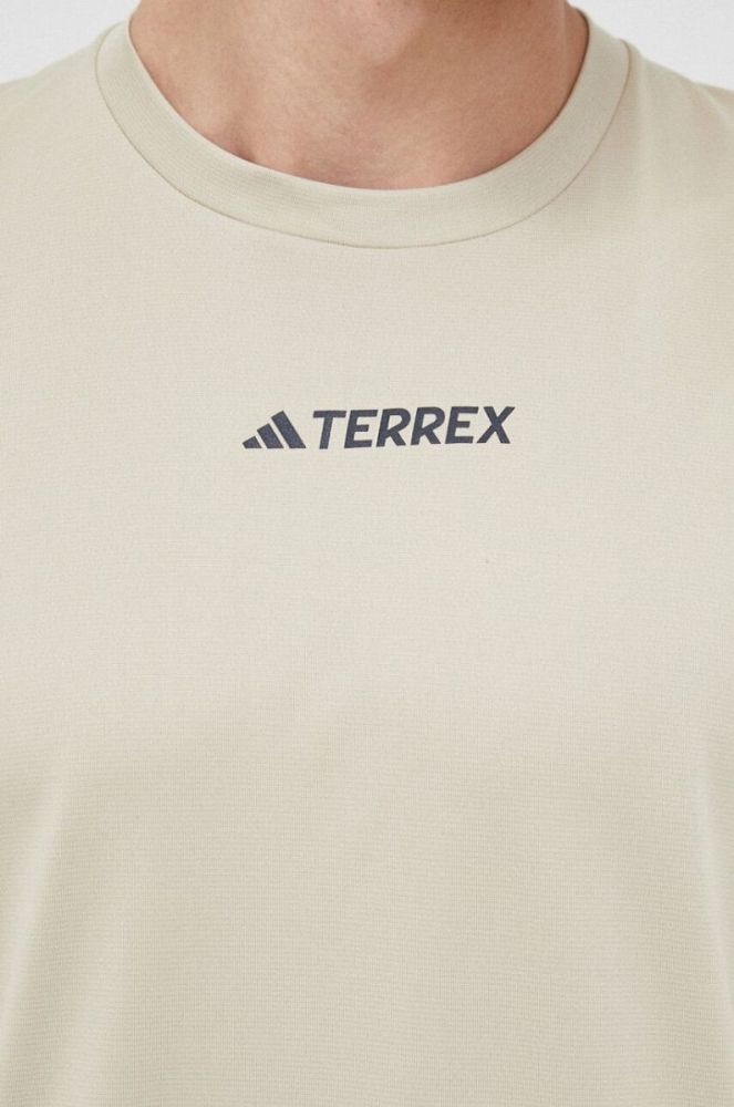 Спортивна футболка adidas TERREX Multi HM4045 колір бежевий однотонна фото 5