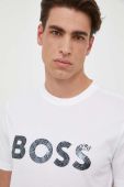 Бавовняна футболка BOSS BOSS GREEN колір білий з принтом (3262092)