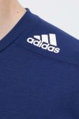Тренувальна футболка adidas Performance Designed for Training колір синій однотонна