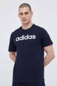 Бавовняна футболка adidas колір синій з принтом (3219800)