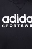 Бавовняна футболка adidas колір чорний з принтом (3040590)