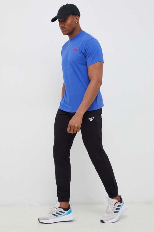 Футболка Marmot Peaks Tee чоловіча меланж колір блакитний фото 2