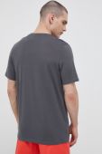 Бавовняна футболка adidas колір сірий з принтом (3148872)