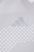Бігова футболка adidas Performance Own the Run Seasonal колір сірий візерунок