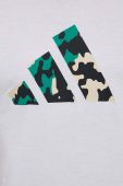 Тренувальна футболка adidas Performance Train Essentials Seasonal Logo колір білий з принтом