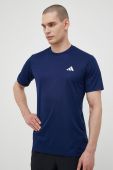 Тренувальна футболка adidas Performance Train Essentials колір синій однотонна