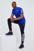 Бігова футболка adidas Performance Own The Run з принтом колір блакитний