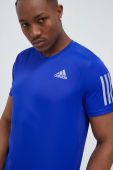 Бігова футболка adidas Performance Own The Run з принтом колір блакитний