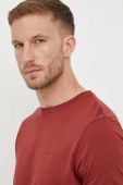 Бавовняна футболка Joop! колір бордовий однотонний