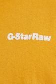 Бавовняна футболка G-Star Raw колір помаранчевий з аплікацією