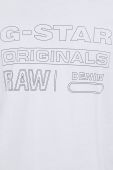 Бавовняна футболка G-Star Raw колір білий з принтом (3212293)