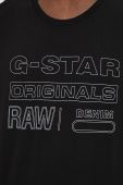 Бавовняна футболка G-Star Raw колір чорний з принтом (3210673)