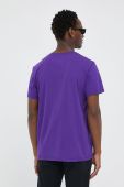 Бавовняна футболка G-Star Raw колір фіолетовий з принтом (3212078)