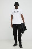 Бавовняна футболка G-Star Raw 2-pack колір білий з принтом Бавовняна футболка G-Star Raw 2-pack колір білий з принтом