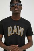 Бавовняна футболка G-Star Raw колір чорний з принтом (3065622)