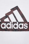 Бавовняна футболка adidas колір білий з принтом (3182449)