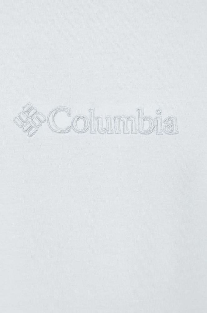 Футболка Columbia чоловічий колір білий з аплікацією фото 5