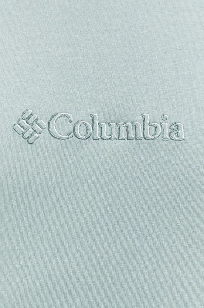 Футболка Columbia чоловічий колір зелений з аплікацією фото 5