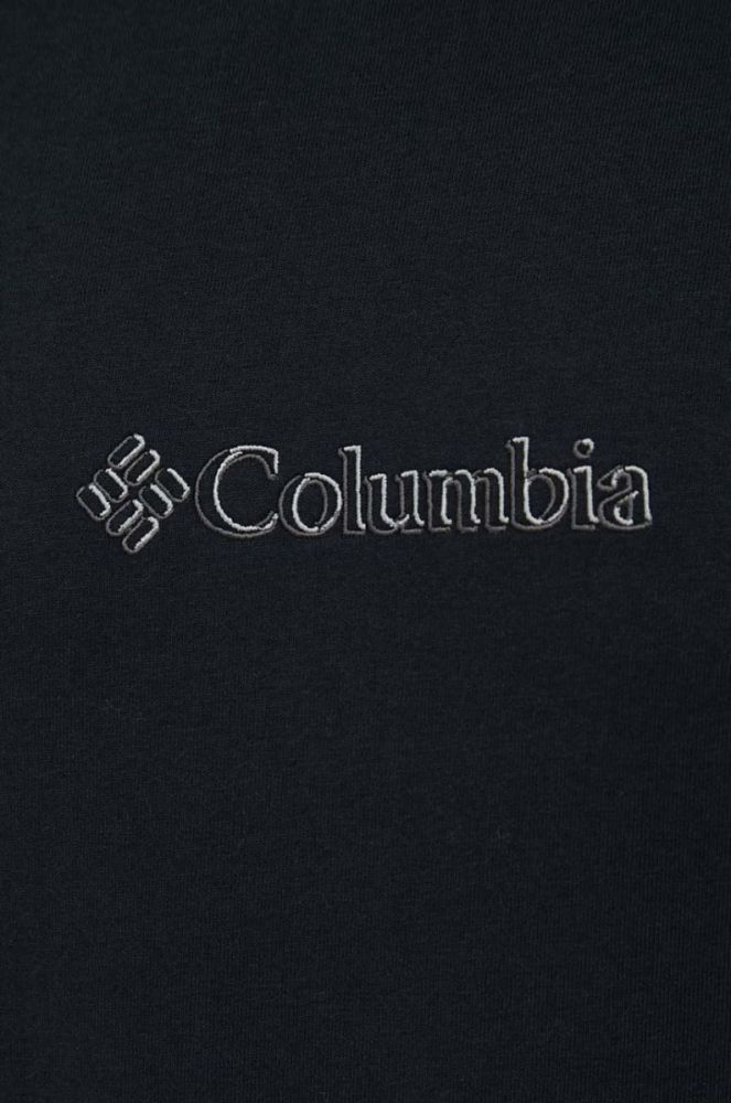 Футболка Columbia чоловічий колір чорний з аплікацією фото 5