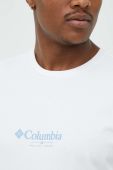 Бавовняна футболка Columbia колір білий візерунок (2962927)