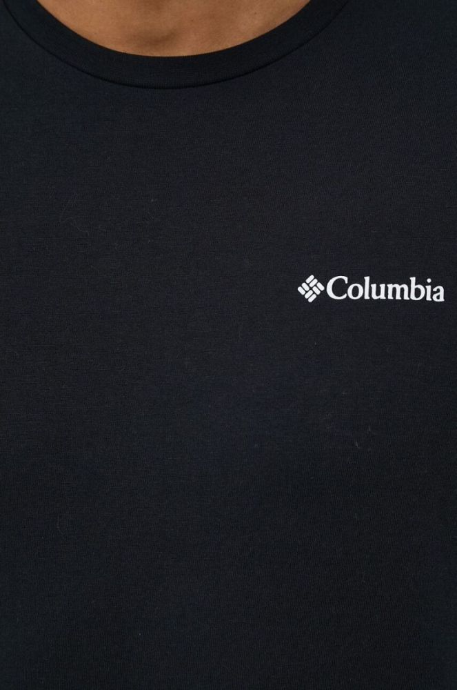 Бавовняна футболка Columbia колір чорний візерунок (2962917) фото 5