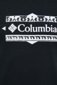 Бавовняна футболка Columbia колір чорний візерунок (2962913)