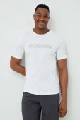 Спортивна футболка Columbia Pacific Crossing II колір білий з принтом