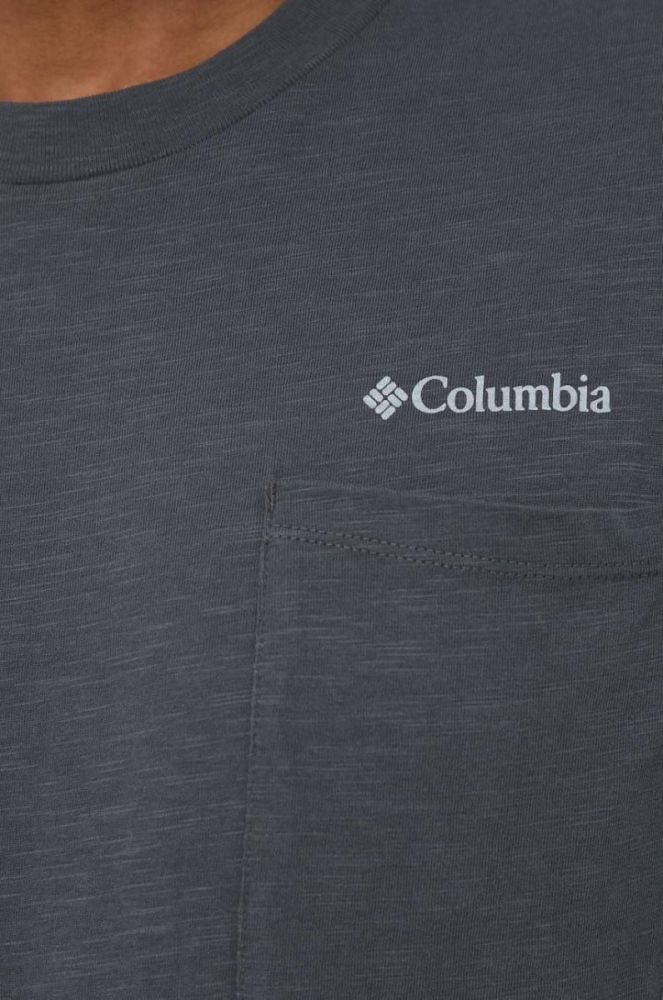 Бавовняна футболка Columbia колір сірий однотонний 2037491-278 фото 4