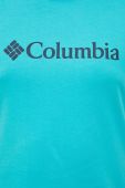 Футболка Columbia чоловічий колір бірюзовий з принтом 1680053.SS23-112